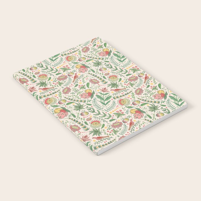 Swedish Floral - Cream Notebook Gallery Image 1