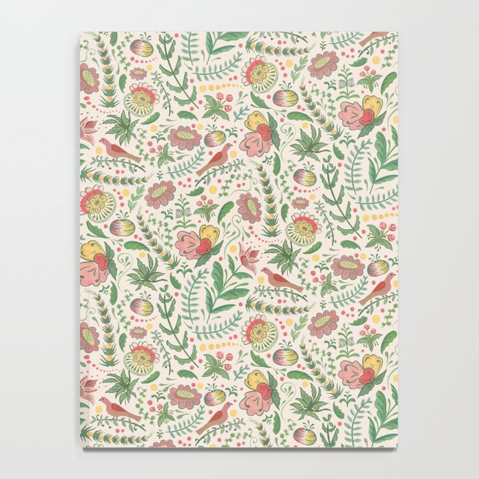 Swedish Floral - Cream Notebook Gallery Image 4