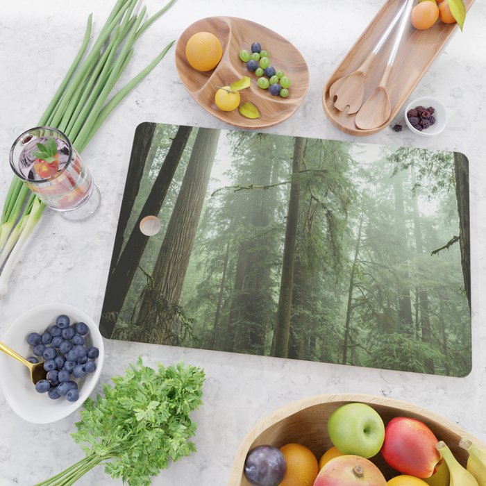 Redwood National Park - Misty Mountain Forest Adventure Cutting Board Gallery Image 2