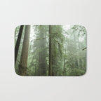 Redwood National Park - Misty Mountain Forest Adventure Bath Mat Gallery Image 1