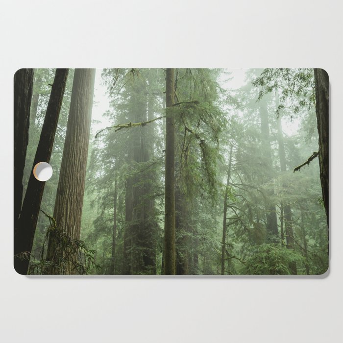 Redwood National Park - Misty Mountain Forest Adventure Cutting Board Gallery Image 1