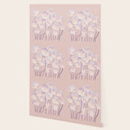 Delicate Light Pink Abstract Flowers Wallpaper Gallery Image 2