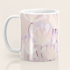 Delicate Light Pink Abstract Flowers Coffee Mug Gallery Image 3