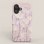 Delicate Light Pink Abstract Flowers iPhone Case Gallery Image 1