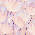 Delicate Light Pink Abstract Flowers Coffee Mug Gallery Image 2