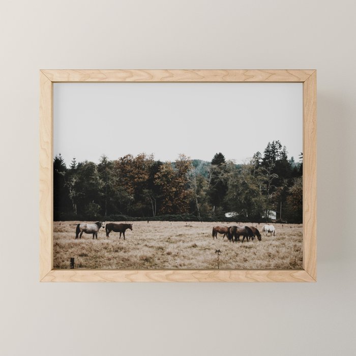 Horses Mini Art Print Gallery Image 1