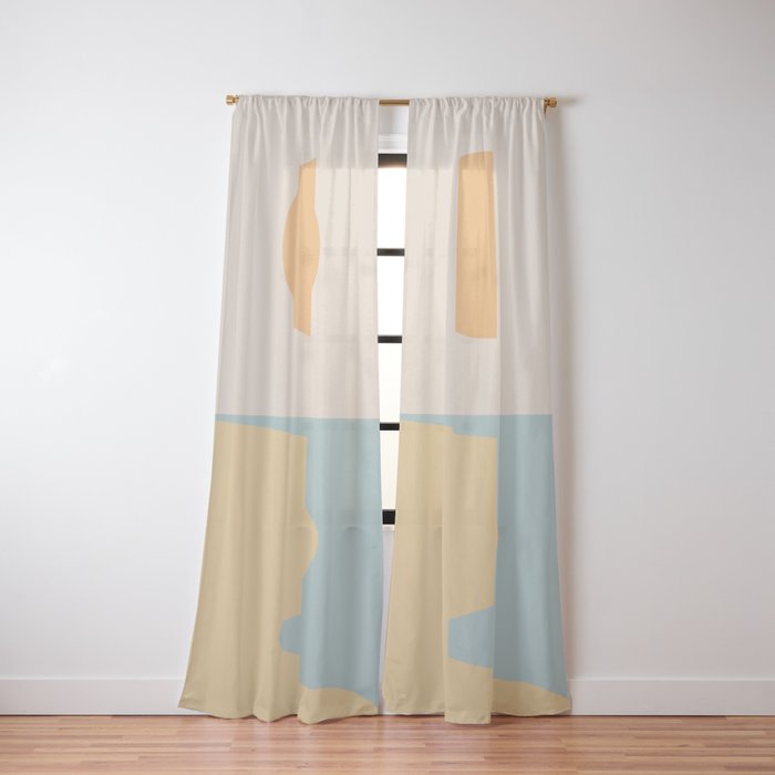 Ocean Sunset Sunrise II Window Curtain Gallery Image 2