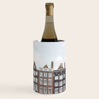 Typical Houses Of Amsterdam Picture | Dutch Urban City Architecture Art Print | Europe Travel Photography Wine Chiller Gallery Image 2