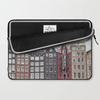 Typical Houses Of Amsterdam Picture | Dutch Urban City Architecture Art Print | Europe Travel Photography Laptop Sleeve Gallery Image 2