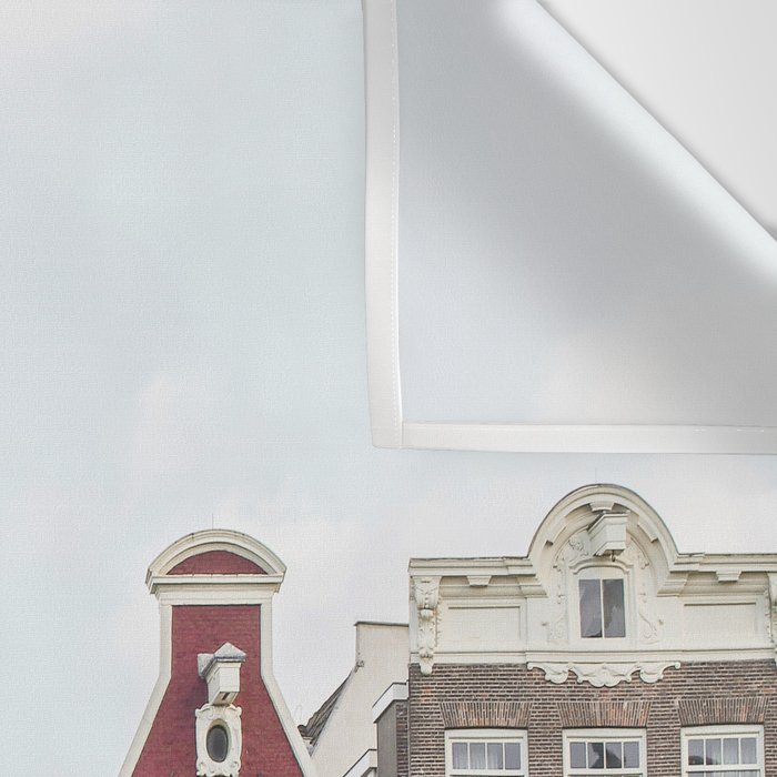 Typical Houses Of Amsterdam Picture | Dutch Urban City Architecture Art Print | Europe Travel Photography Wall Tapestry Gallery Image 3