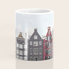Typical Houses Of Amsterdam Picture | Dutch Urban City Architecture Art Print | Europe Travel Photography Coffee Mug Gallery Image 4