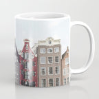 Typical Houses Of Amsterdam Picture | Dutch Urban City Architecture Art Print | Europe Travel Photography Coffee Mug Gallery Image 1