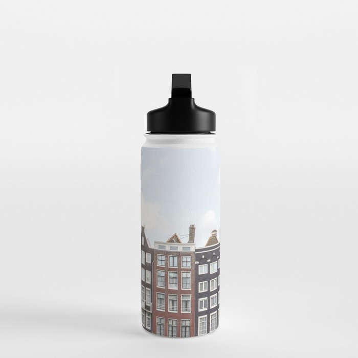 Typical Houses Of Amsterdam Picture | Dutch Urban City Architecture Art Print | Europe Travel Photography Water Bottle Gallery Image 3