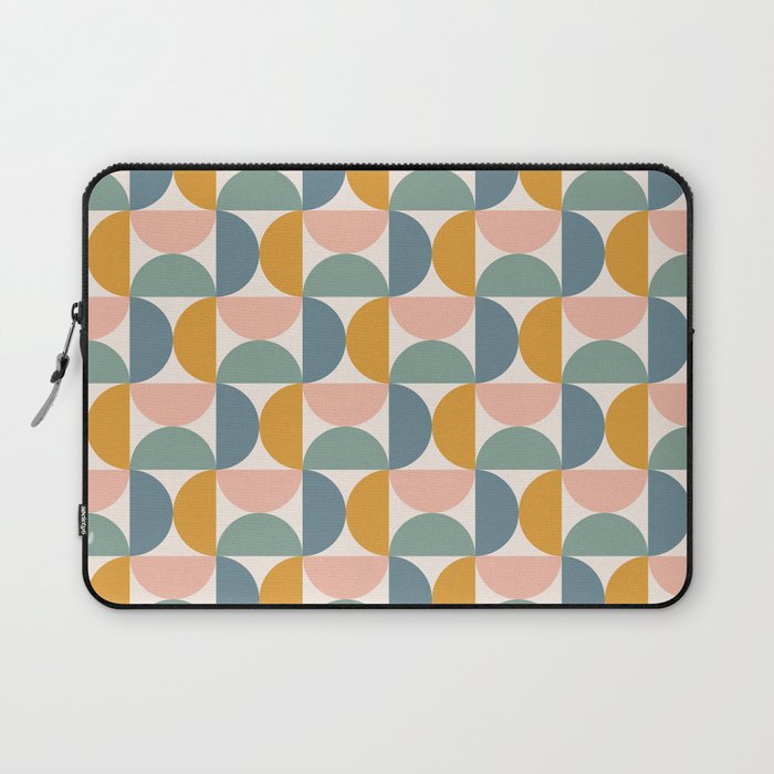 Bauhaus Mid Century Modern Geometric Pattern XVI Laptop Sleeve Gallery Image 1