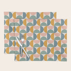 Bauhaus Mid Century Modern Geometric Pattern XVI Placemat Gallery Image 1