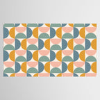 Bauhaus Mid Century Modern Geometric Pattern XVI Tablecloth Gallery Image 2