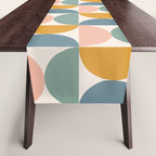 Bauhaus Mid Century Modern Geometric Pattern XVI Table Runner Gallery Image 1