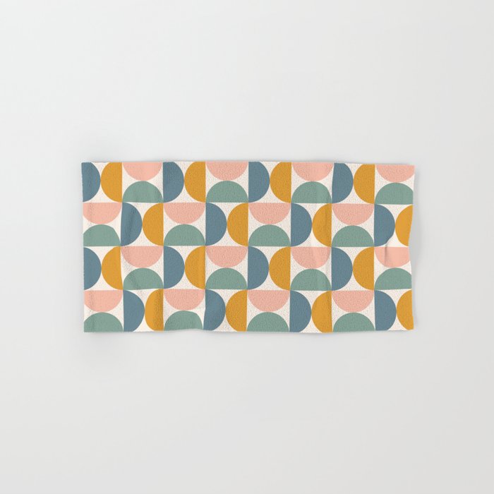 Bauhaus Mid Century Modern Geometric Pattern XVI Towels Gallery Image 1