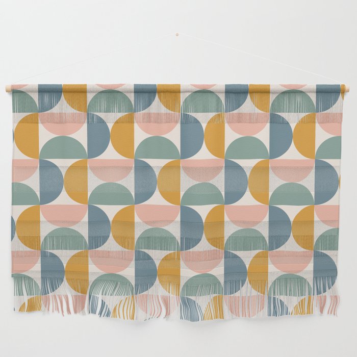 Bauhaus Mid Century Modern Geometric Pattern XVI Wall Hanging Gallery Image 1