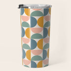 Bauhaus Mid Century Modern Geometric Pattern XVI Travel Mug Gallery Image 3