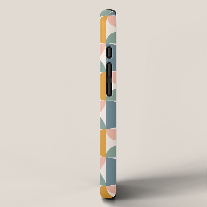 Bauhaus Mid Century Modern Geometric Pattern XVI iPhone Case Gallery Image 2