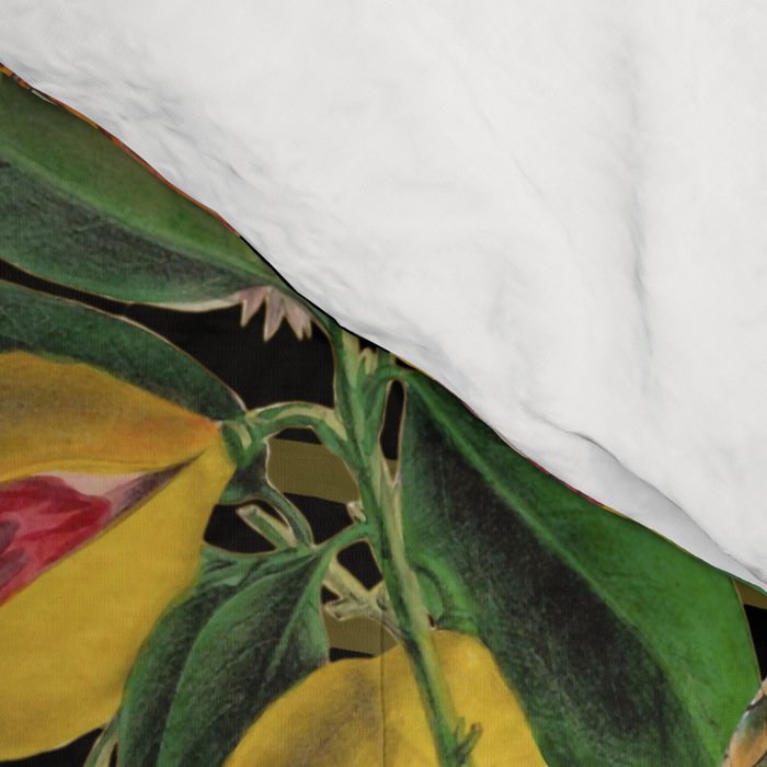 Snake Princess Tropical Jungle Vibes Multicolor  Black Comforter Gallery Image 4