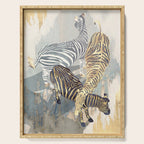 Metallic Zebras Serving Tray Gallery Image 1