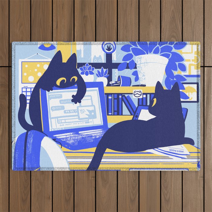 Working From Home Outdoor Rug Gallery Image 1