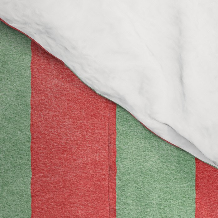 STRIPES - 005 - red and green Comforter Gallery Image 4