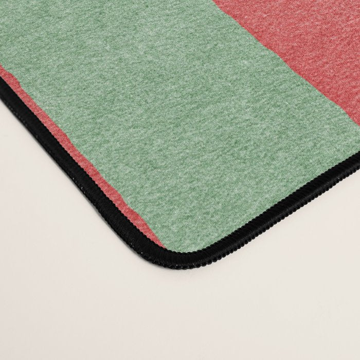 STRIPES - 005 - red and green Desk Mat Gallery Image 4