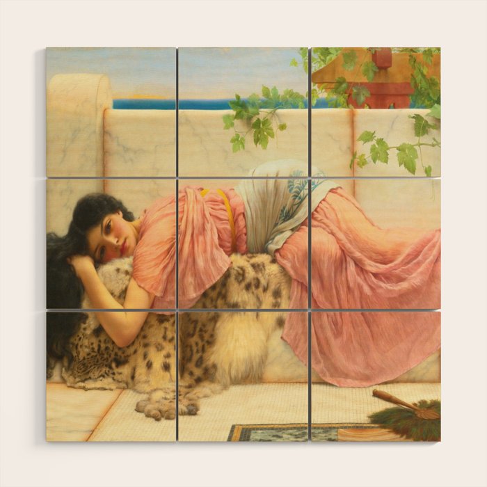 When The Heart is Young - John William Godward Wood Wall Art Gallery Image 1