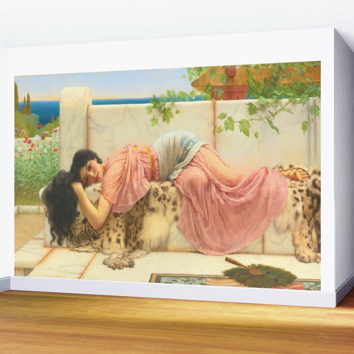 When The Heart is Young - John William Godward Wall Mural Gallery Image 2