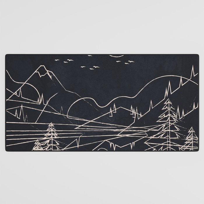 Minimalist Landscape 1 Desk Mat Gallery Image 3
