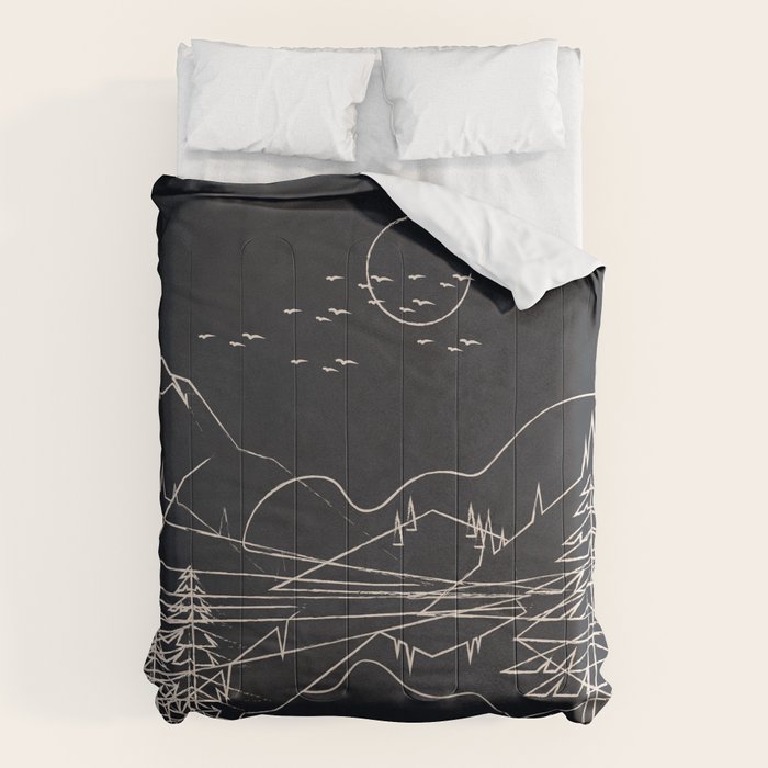 Minimalist Landscape 1 Comforter Gallery Image 1