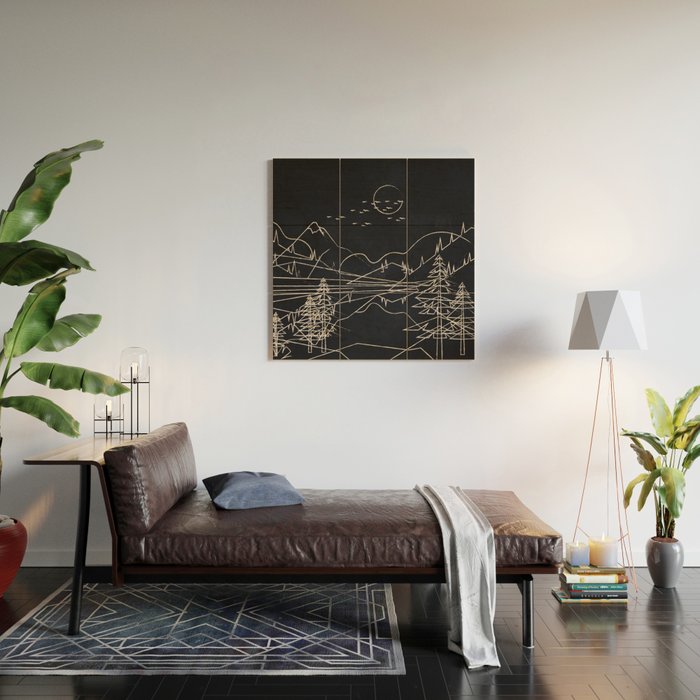 Minimalist Landscape 1 Wood Wall Art Gallery Image 2