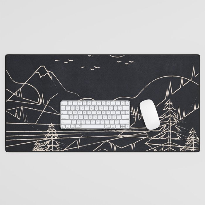 Minimalist Landscape 1 Desk Mat Gallery Image 1