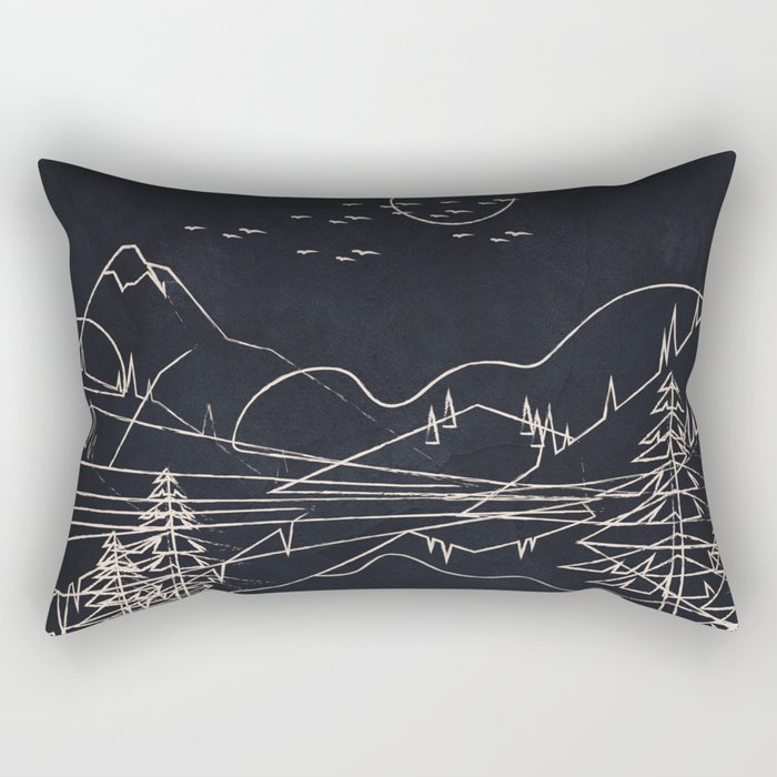 Minimalist Landscape 1 Rectangular Pillow Gallery Image 2