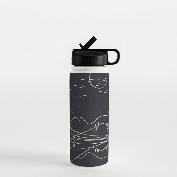 Minimalist Landscape 1 Water Bottle Gallery Image 1