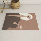 Coffee Hour Inspired by PANTONE 17 1230 Mocha Mousse Rug Gallery Image 1