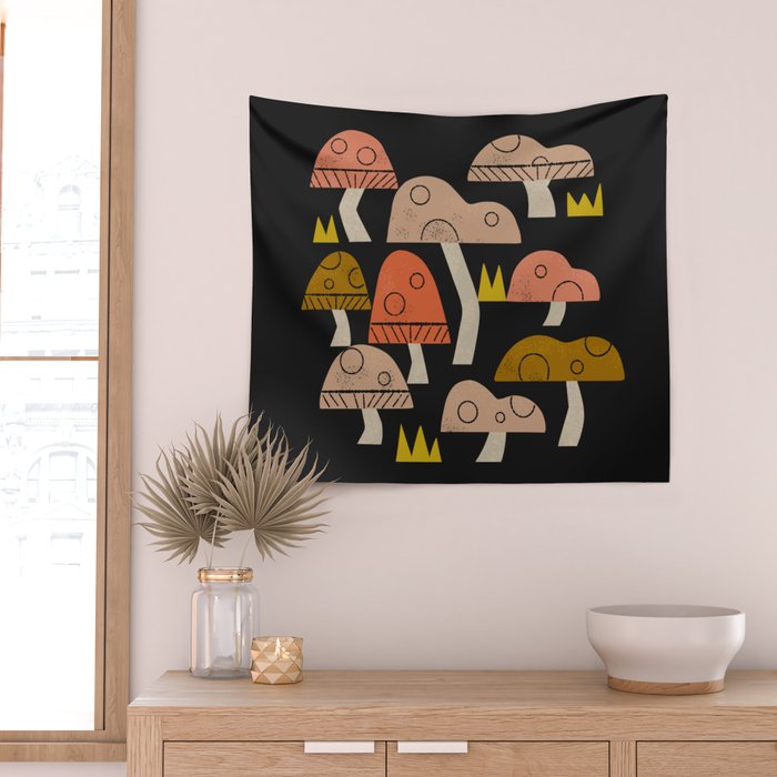 Toadstools Wall Tapestry Gallery Image 2