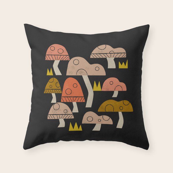 Toadstools Throw Pillow Gallery Image 6
