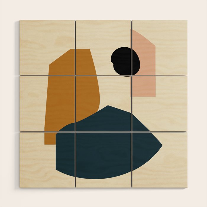 Shape study #1 - Lola Collection Wood Wall Art Gallery Image 1