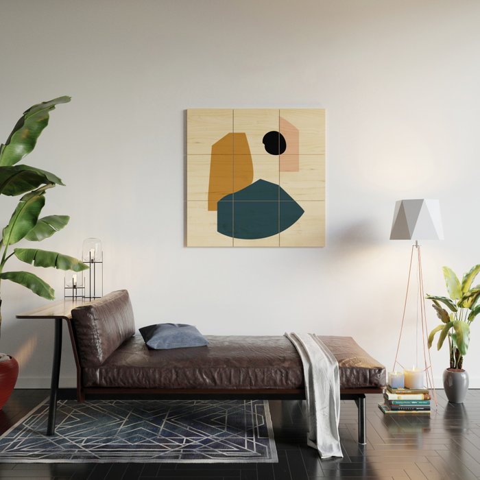 Shape study #1 - Lola Collection Wood Wall Art Gallery Image 2