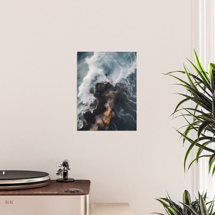 Wild Waves crashing on the tropical Coast - Landscape Photography Poster Gallery Image 2