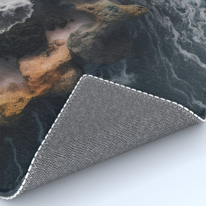 Wild Waves crashing on the tropical Coast - Landscape Photography Rug Gallery Image 4