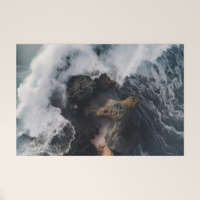 Wild Waves crashing on the tropical Coast - Landscape Photography Welcome Mat Gallery Image 1