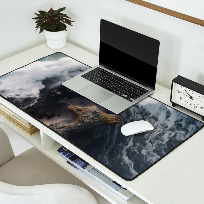 Wild Waves crashing on the tropical Coast - Landscape Photography Desk Mat Gallery Image 2