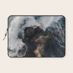 Wild Waves crashing on the tropical Coast - Landscape Photography Laptop Sleeve Gallery Image 1