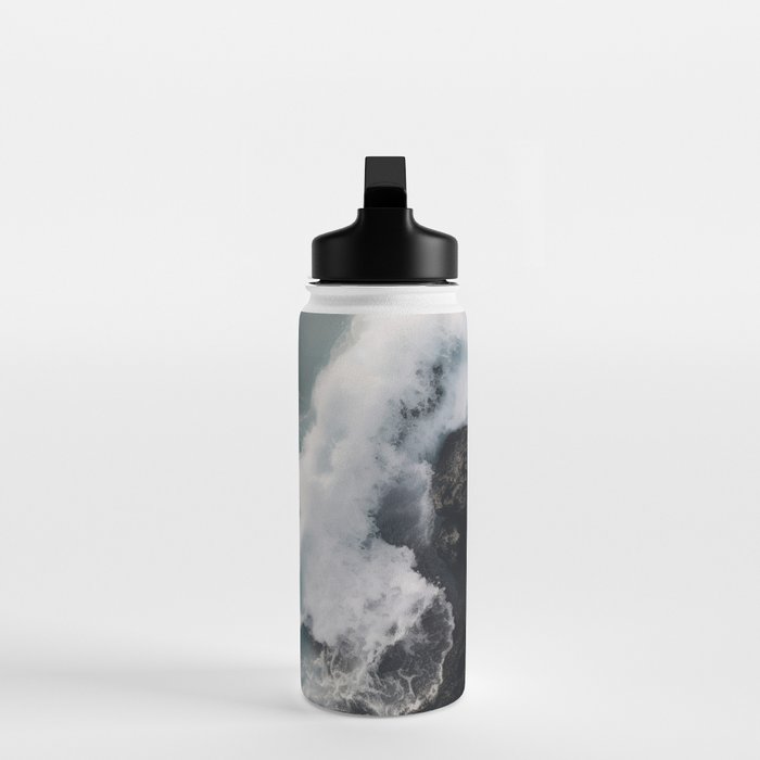 Wild Waves crashing on the tropical Coast - Landscape Photography Water Bottle Gallery Image 3