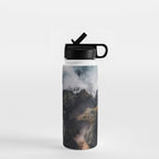 Wild Waves crashing on the tropical Coast - Landscape Photography Water Bottle Gallery Image 1